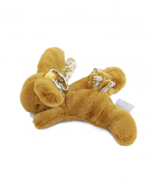 Doudou et Compagnie Lapin DOUDOU® - Porte-clés - Jaune moutarde> Porte-Clé