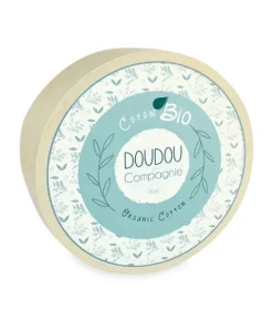 Doudou et Compagnie Lapin peluche gris en coton Bio 25 cm><noscript><img width=