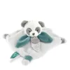 Doudou et Compagnie Mini doudou Panda plat gris - 20 cm - Sans boite> Doudou Plat