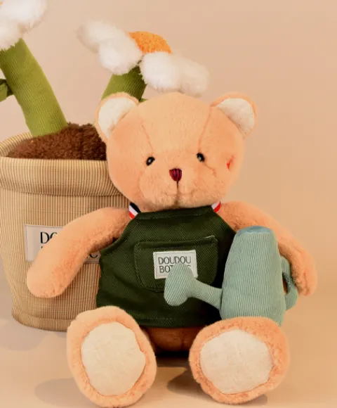 Doudou et Compagnie Ours en peluche Jardinier - 26 cm> Peluche Adulte|Peluches