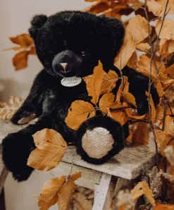Doudou et Compagnie Ours en peluche noir smocky - Collection - 37 cm> Peluches|Les Ours En Peluche