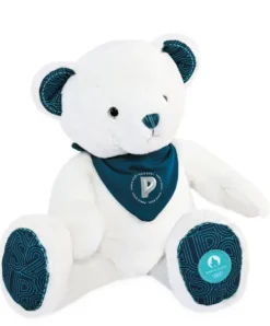 Doudou et Compagnie Ours en peluche Premium blanc avec bandana Paris 2024 - 37 cm> Peluches|Les Ours En Peluche