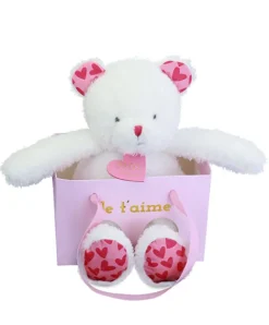 Doudou et Compagnie OURS JE T'AIME en sac cadeau - 25 cm><noscript><img width=