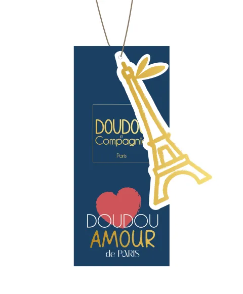 Doudou et Compagnie Ours Peluche Sweat Tour Eiffel 28 cm : Souvenir Paris> Peluches|Les Ours En Peluche