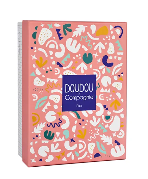 Doudou et Compagnie Peluche de dinosaure orange avec doudou - Lou - 25 cm> Peluche Avec Doudou