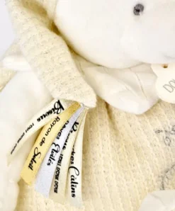 Doudou et Compagnie Peluche eveil Bébé Ours Blanc - 30 cm - Collection Anniversaire><noscript><img width=
