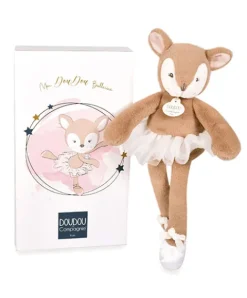Doudou et Compagnie Peluche faon Ballerine beige - 30 cm> Peluches