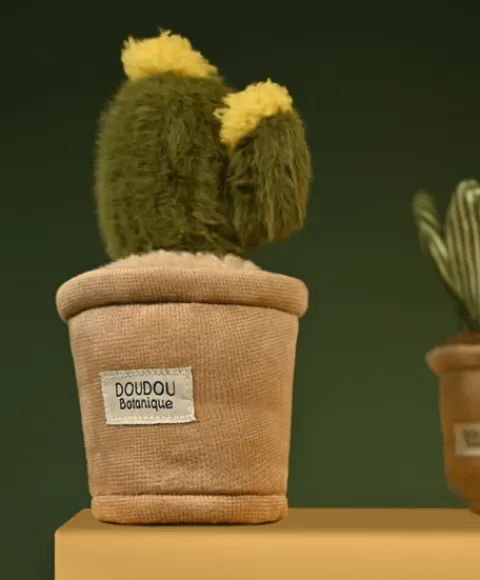 Doudou et Compagnie Peluche fleur - 9 cm - Botanique - Cactus Vert> Peluche Adulte|Peluches