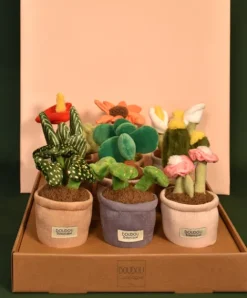 Doudou et Compagnie Peluche fleur - 9 cm - Botanique - Cactus Vert><noscript><img width=