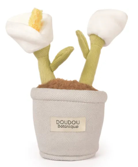 Doudou et Compagnie Peluche fleur - 9 cm - Botanique - Blanc> Peluche Adulte|Peluches