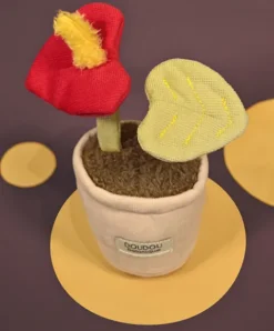 Doudou et Compagnie Peluche fleur - 9 cm - Botanique - Rouge> Peluche Adulte|Peluches