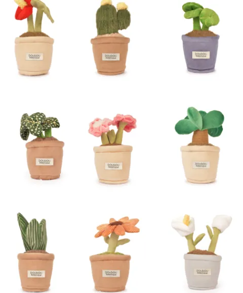 Doudou et Compagnie Peluche fleur - 9 cm - Botanique - Rouge> Peluche Adulte|Peluches