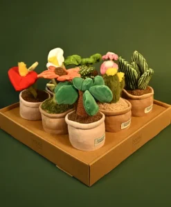 Doudou et Compagnie Peluche fleur - 9 cm - Botanique - Rouge><noscript><img width=