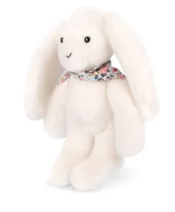 Doudou et Compagnie Peluche lapin blanc 25 cm - Lapin Fleurette><noscript><img width=