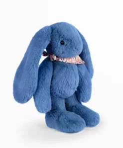 Doudou et Compagnie Peluche lapin Bleu 35 cm - Lapin Fleurette><noscript><img width=