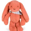 Doudou et Compagnie Peluche lapin Orange Terracotta 35 cm - Lapin Fleurette> Peluches