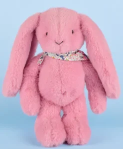 Doudou et Compagnie Peluche lapin Rose 35 cm - Lapin Fleurette> Peluches