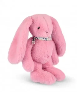Doudou et Compagnie Peluche lapin Rose 35 cm - Lapin Fleurette> Peluches