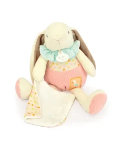 Doudou et Compagnie Peluche lapin rose avec doudou - LAPIN CIBOULETTE - 28 cm> Peluche Avec Doudou