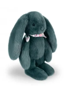 Doudou et Compagnie Peluche lapin Vert 35 cm - Lapin Fleurette><noscript><img width=