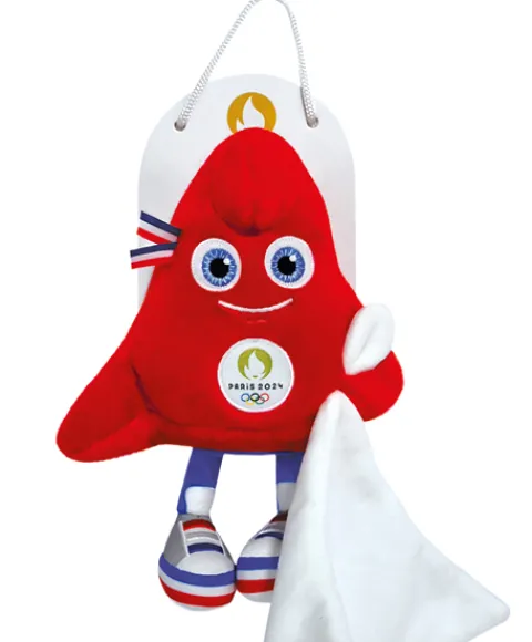 Doudou et Compagnie Peluche mascotte JO 2024 avec Doudou - 22 cm> Doudou Mouchoir