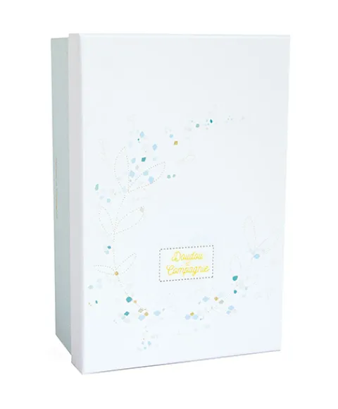 Doudou et Compagnie Peluche musicale lapin de sucre Vert - 20 cm> Boîte À Musique