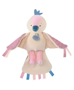 Doudou et Compagnie peluche musicale oiseau Cui-cui - Rose> Doudou Plat|Boîte À Musique