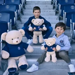 Doudou et Compagnie Peluche officielle OURS PSG capuche - 35 cm><noscript><img width=