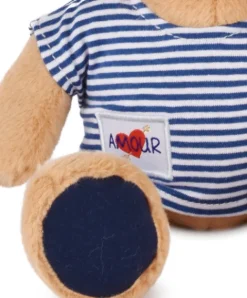 Doudou et Compagnie Peluche Ours avec rose - Le Romantique - 25 cm><noscript><img width=