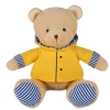 Doudou et Compagnie Peluche Ours Marin avec ciret jaune - 28 cm> Peluches|Les Ours En Peluche
