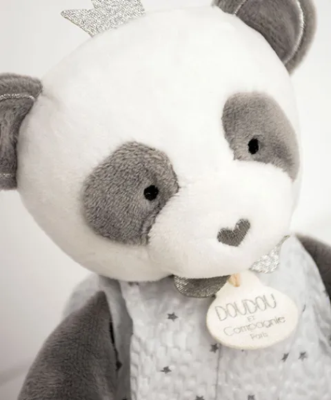 Doudou et Compagnie Peluche Panda gris Attrape-rêves - 20 cm> Peluches