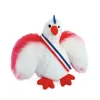 Doudou et Compagnie Peluche poule blanche - 20 cm - Fabriquée en France> Peluches