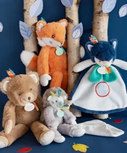 Doudou et Compagnie Peluche Renard roux Tiwipi - 30 cm><noscript><img width=