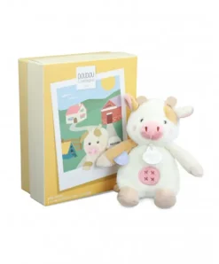 Doudou et Compagnie Peluche vache - 17 cm - DOUDOU de la ferme avec boite sonore><noscript><img width=