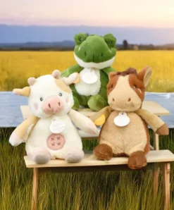 Doudou et Compagnie Peluche vache - 17 cm - DOUDOU de la ferme avec boite sonore><noscript><img width=