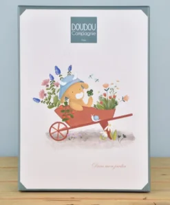 Doudou et Compagnie Peluche vache verte Aneth avec doudou - 28 cm><noscript><img width=