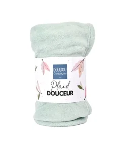 Doudou et Compagnie Plaid douceur 70*100cm - Vert><noscript><img width=