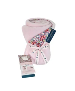 Doudou et Compagnie Plaid rose douceur - BOH'AIME 70x100 cm><noscript><img width=