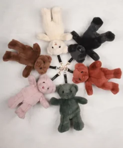 Doudou et Compagnie porte clé - Bijou de sac Ours peluche - 20 cm - Rose clair><noscript><img width=