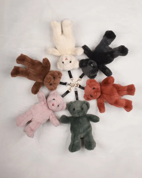 Doudou et Compagnie porte clé - Bijou de sac Ours peluche noir - 20 cm - Noir> Porte-Clé