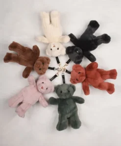 Doudou et Compagnie porte clé - Bijou de sac Ours peluche - 20 cm - Terracotta><noscript><img width=