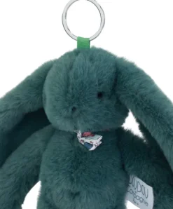 Doudou et Compagnie Porte clé en peluche Lapin Vert - 18 cm - Lapin Fleurette><noscript><img width=