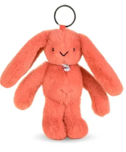 Doudou et Compagnie Porte clé en peluche Lapin Orange - 18 cm - Lapin Fleurette> Peluches|Porte-Clé