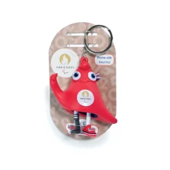 Doudou et Compagnie Porte clés JO 2024 - Mascotte Paralympique - 7 cm> Porte-Clé
