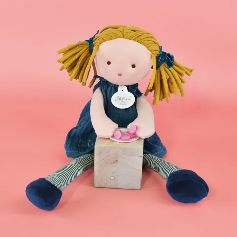 Doudou et Compagnie Poupée de chiffon - Les Doucettes- Jade - 30 cm> Poupées De Chiffon