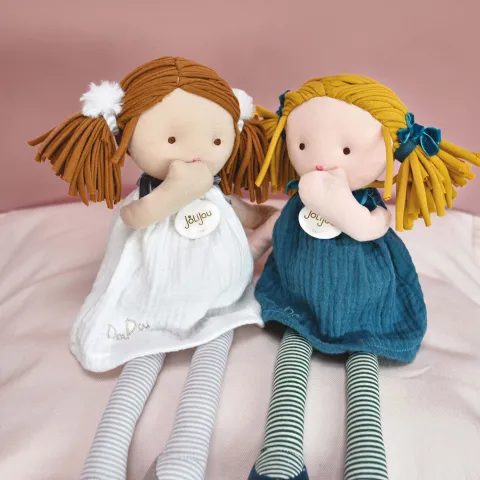 Doudou et Compagnie Poupée de chiffon - Les Doucettes- Jade - 30 cm> Poupées De Chiffon