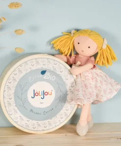 Doudou et Compagnie Poupée de chiffon en coton BIO - Camélia - 30 cm> Poupées De Chiffon