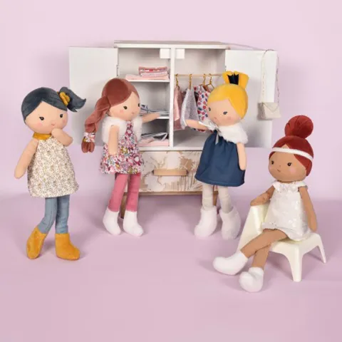 Doudou et Compagnie Poupée douce - Les meilleures amies - Axelle - 25 cm> Poupées De Chiffon