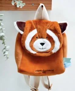 Doudou et Compagnie Sac à dos bebe PANDA ROUX - 20 x 20 x 10 cm - Unicef><noscript><img width=