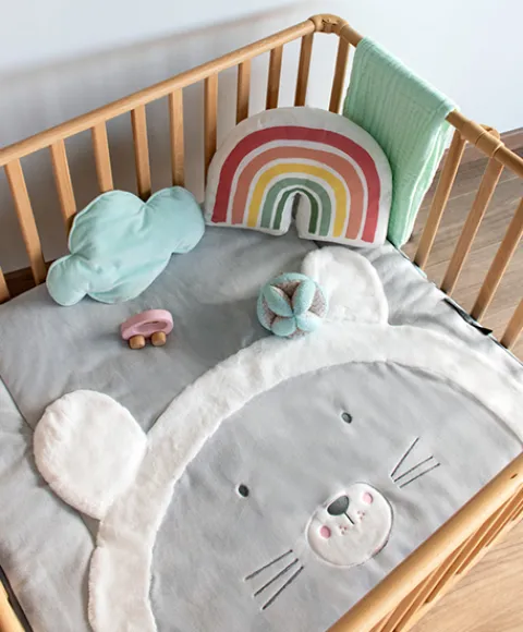 Doudou et Compagnie Tapis de chambre Lion - 100 x 100 cm> Les Tapis